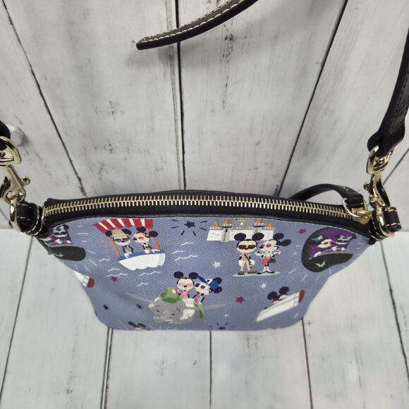 Dooney & Bourke Disney Mickey & Minnie HIPSTER Crossbody Bag A Walk In The Park - Picture 5 of 16
